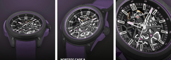 Часовник NORQAIN Wild ONE Skeleton 42mm Limited Edition Purple 400pcs N3000.07Q26.B23