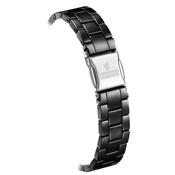 festina дамски часовник черен циферблат керамична верижка classicwatches.bg
