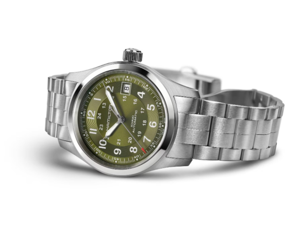 мъжки часовник Hamilton 38 мм автоматик със зелен циферблат – ClassicWatches.bg