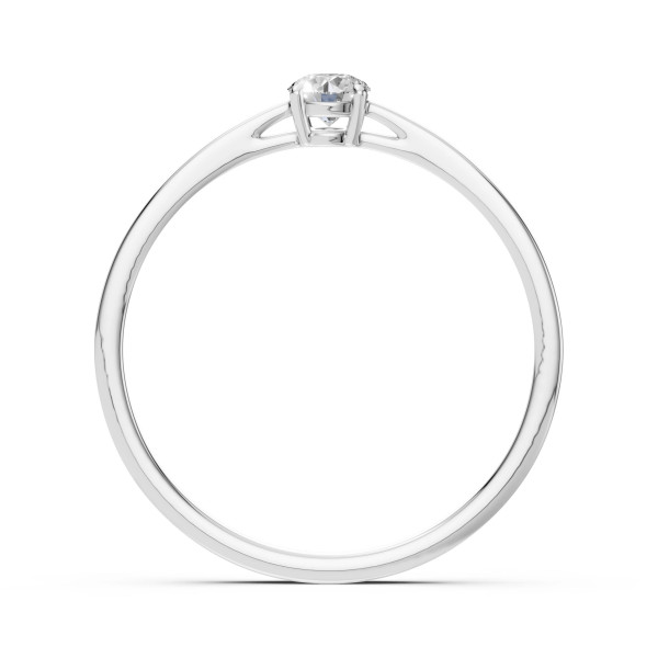 Cara пръстен с диамант 0.15 ct – ЗЛАТНО БИЖУ 14К K101-10012/1W(3.4)/14K
