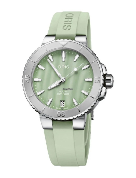 ORIS AQUIS DATE 36.5MM LADIES WATCH  733 7770 4157-07 4 18 67FC