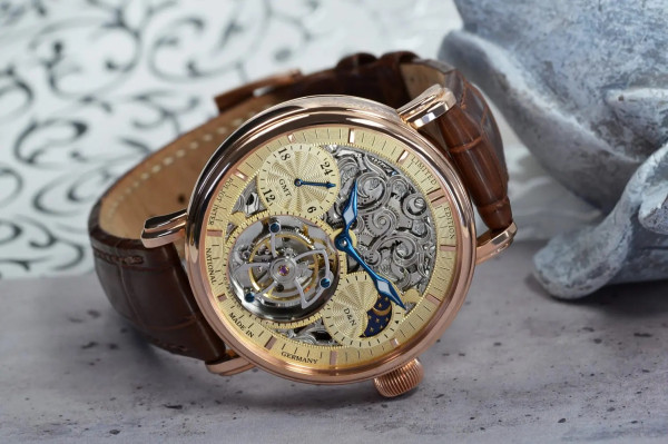POLJOT INTERNATIONAL TOURBILLON SKELETON 43MM LIMITED EDITION 250PIECE 3360.T555RG-CH