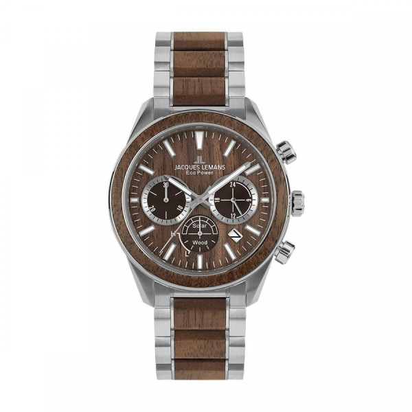 JACQUES LEMANS ECO POWER SOLAR 44MM MEN'S WATCH 1-2115J