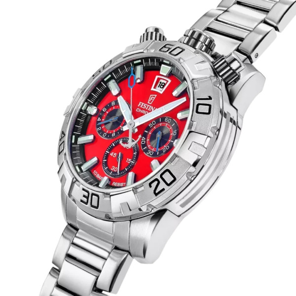 festina the originals мъжки часовник 45 мм червен спортен модел classicwatches.bg