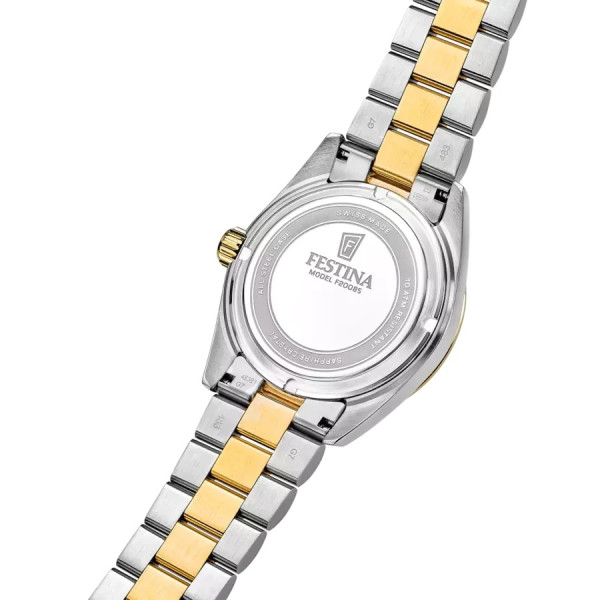 festina swiss черен циферблат сапфир кристал 40 мм мъжки модел
