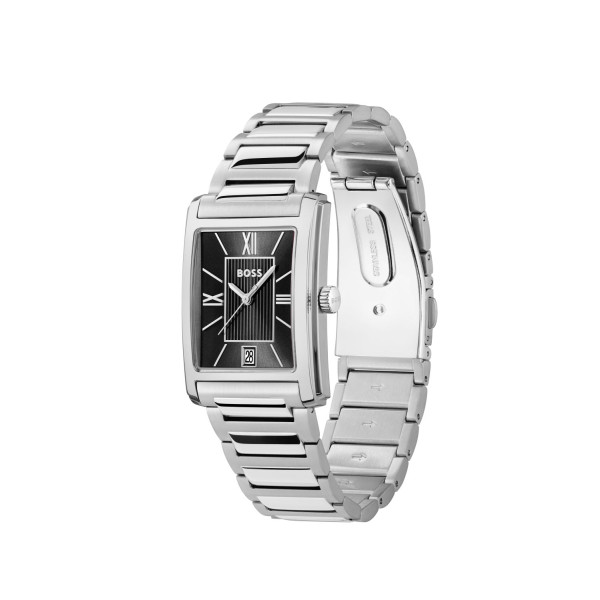 HUGO BOSS 1514297 мъжки елегантен часовник с правоъгълен корпус – classicwatches.bg