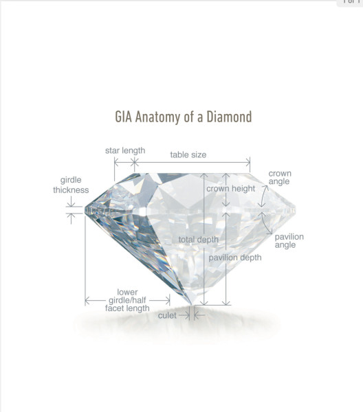 DIAMOND 0.50 carat / I / VS2 / Fair / Round Brilliant