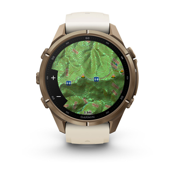 Garmin Fenix 9 Pro Autumn Gold Titanium с Cream/French Gray силиконова каишка 010-04335-26