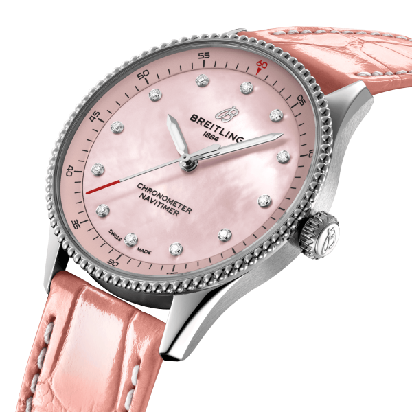 дамски часовник кварцов breitling-navitimer-a77320d91k1p1-diamond-dial-classicwatches