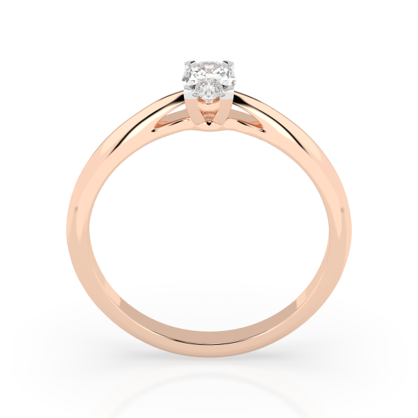Cara пръстен с диамант 0.40 ct GIA сертификат K101-10190R OV