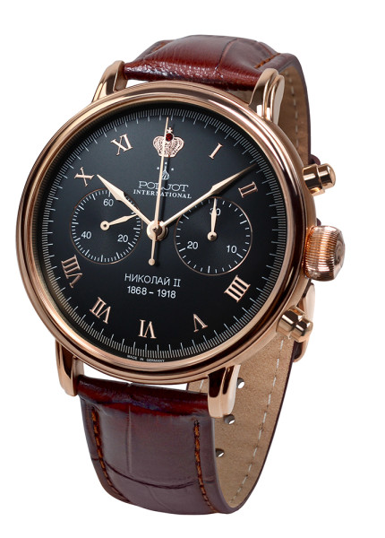 мъжки часовник механичен poljot-nikolai-ii-2901-1941613n-front-view-classicwatches