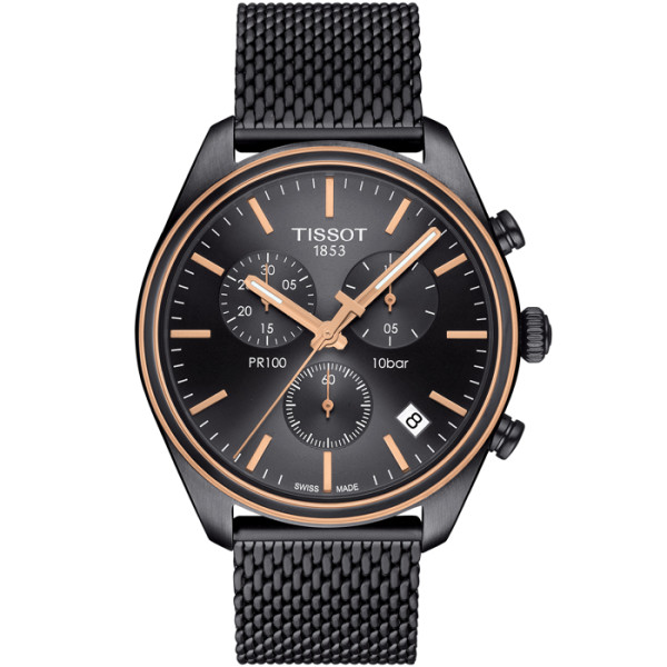 TISSOT PR 100 CHRONOGRAPH QUARTZ 41MM MENS WATCH T101.417.23.061.00