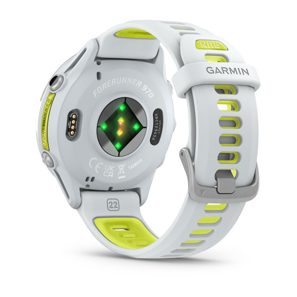 Garmin Forerunner 970 Titanium с Whitestone корпус и Whitestone/Translucent Amp Yellow каишка 010-02969-11