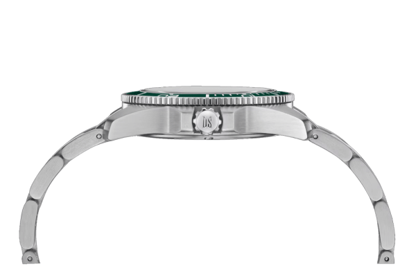 Certina DS Action 40mm мъжки часовник страничен изглед, 316L стомана, сапфир кристал – classicwatches.bg