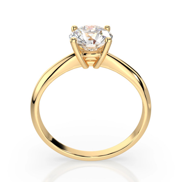 Cara пръстен с диамант 1.00 ct GIA сертификат – ЗЛАТНО БИЖУ 14К K101-10021Y(6.5)/14K
