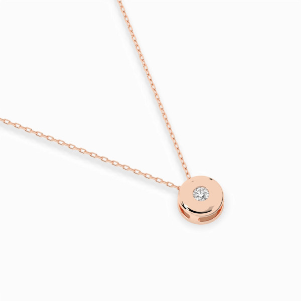 Cara колие с диамант 0.04 ct – ЗЛАТНО БИЖУ 14К K104-10015R(2.2)/14K