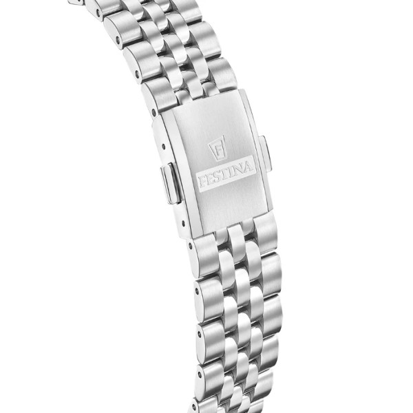 дамски часовник festina swiss сребриста верижка луксозен дизайн
