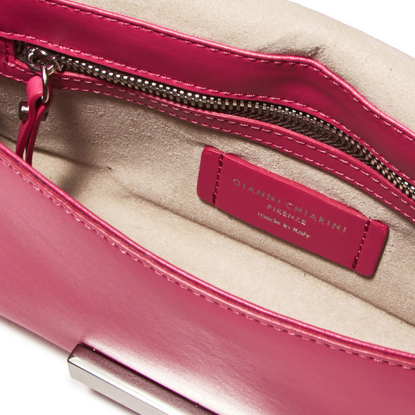 ДАМСКА ЧАНТА , ЕСТЕСТВЕНА КОЖА- РЪЧНА ИЗРАБОТКА GIANNI CHARINI 10196/PINK