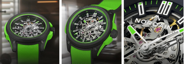 Часовник NORQAIN Wild ONE Skeleton 42mm Gecko NNQ3000QBE2AS/B014 – лек корпус 78 грама, устойчив на удари – classicwatches.bg