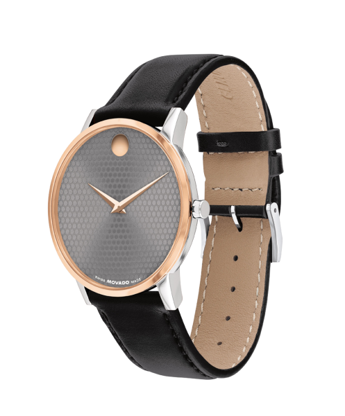 Часовник Movado 607999 – сив циферблат със златна точка – classicwatches.b