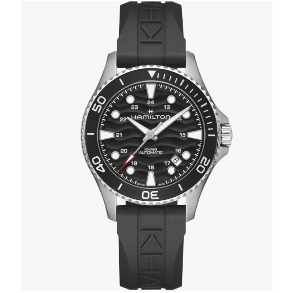 часовник hamilton khaki navy scuba h82415330 черен циферблат classicwatches.bg