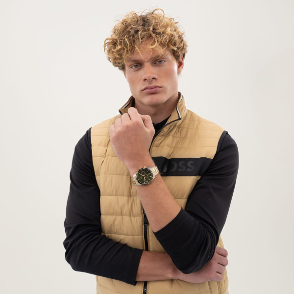 HUGO BOSS 1514287 мъжки спортно-елегантен часовник със зелен циферблат – classicwatches.bg