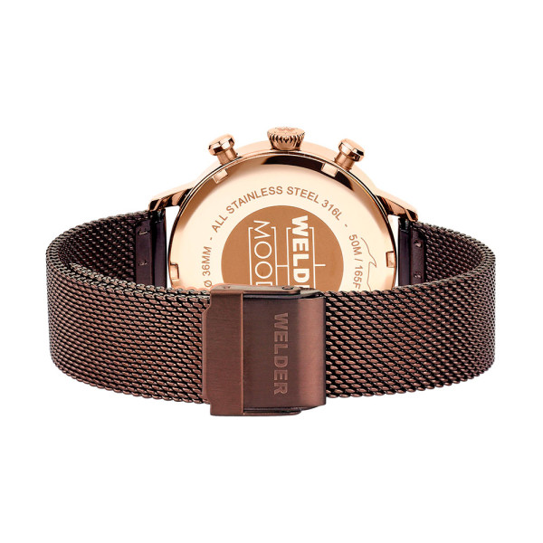 welder wwrc736 дамски часовник мрежеста верижка chocolate classicwatches.bg