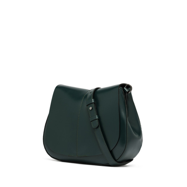 ДАМСКА ЧАНТА ЕСТЕСТВЕНА КОЖА- РЪЧНА ИЗРАБОТКА GIANNI CHARINI 6766/DEEP GREEN