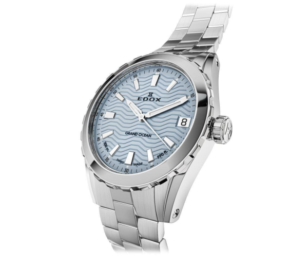 edox grand ocean ladies 33mm quartz blue dial classicwatches.bg
