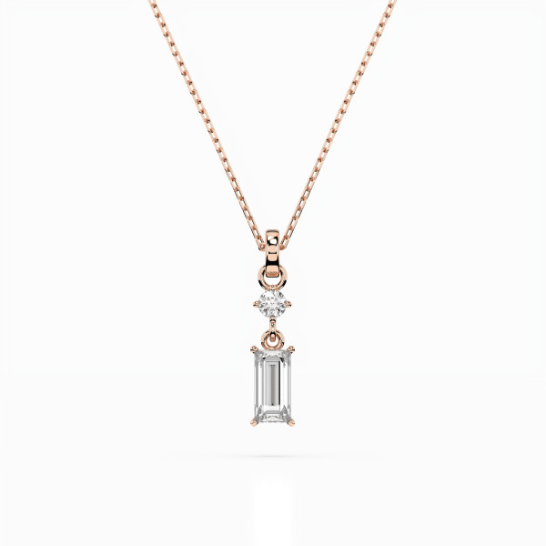 Cara колие с диаманти 0,04+0,30 ct GIA сертификат K104-10071/2R (0,30)