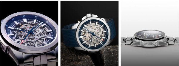 Луксозен часовник NORQAIN Independence Skeleton 42mm със син скелетон циферблат – classicwatches.bg