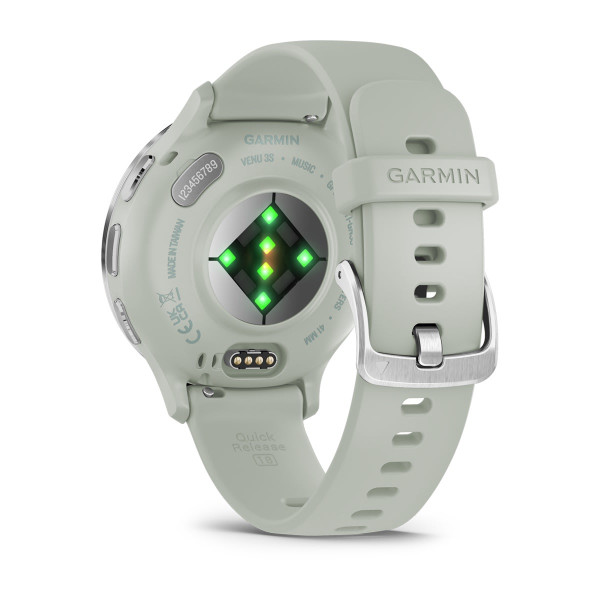 Garmin Venu 3S Silver безел със Sage Grey корпус и силиконова каишка 010-02785-01