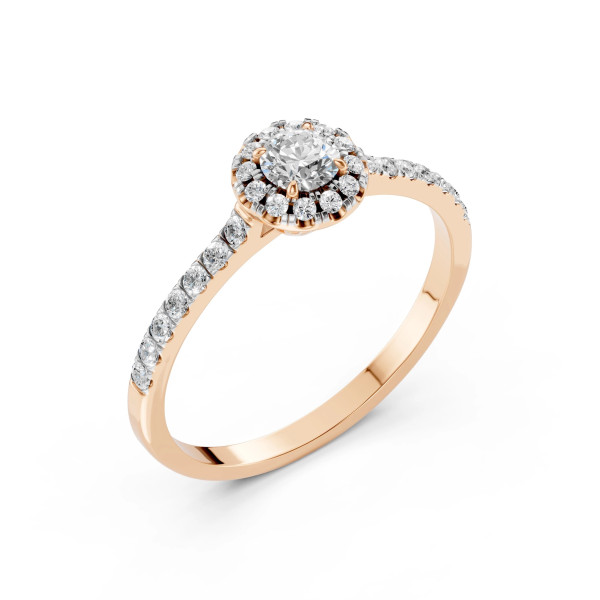 Cara пръстен с диаманти 0.20+0.28 ct – ЗЛАТНО БИЖУ 14К K101-10095R(3.7)/14K