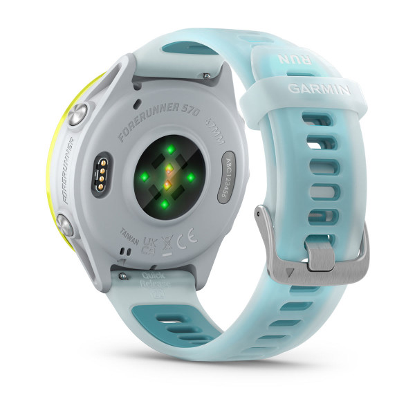 Garmin Forerunner 570 Amp Yellow Aluminium с Translucent Whitestone/Turquoise каишка 010-02971-01