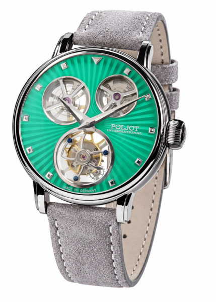 Poljot International Tourbillon Emerald Limited Edition 100pcs 3450.T-SKL-5S