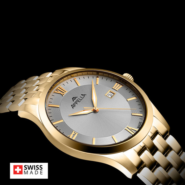 Appella L12004.1167Q стоманена верижка сапфир кристал classicwatches.bg