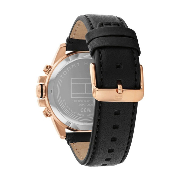 Tommy Hilfiger 1792194 мъжки хронограф черен циферблат розово злато ClassicWatches.bg

