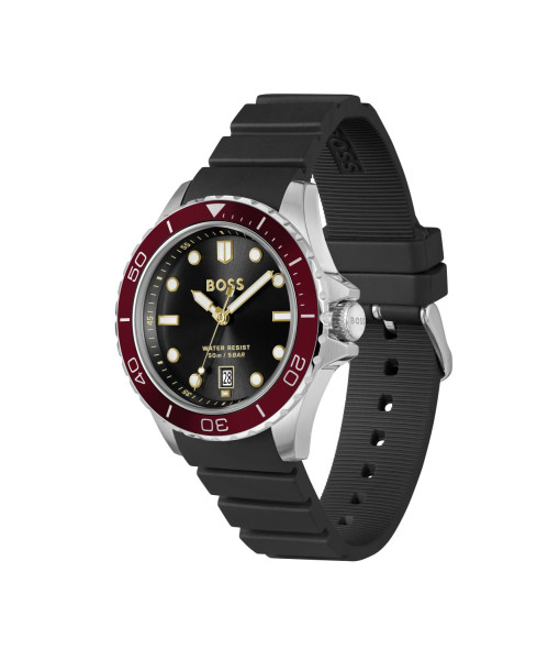 HUGO BOSS 1514293 мъжки спортен часовник с червен безел – classicwatches.bg