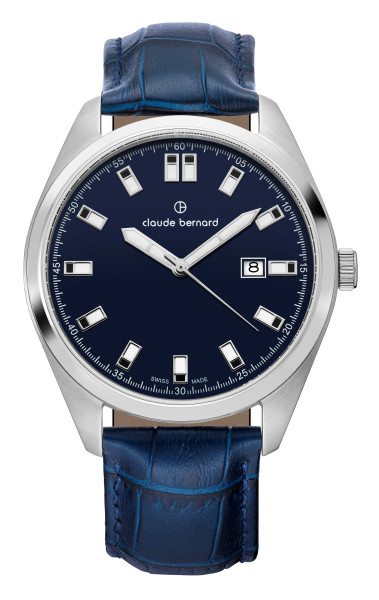 CLAUDE BERNARD CLASSIC 43MM MEN'S WATCH ST50-53019 3CBU BUIDN