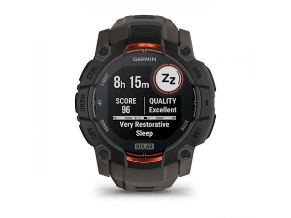GARMIN INSTINCT 3 SOLAR 50ММ BLACK С CHARCOAL КАИШКА 010-02935-00