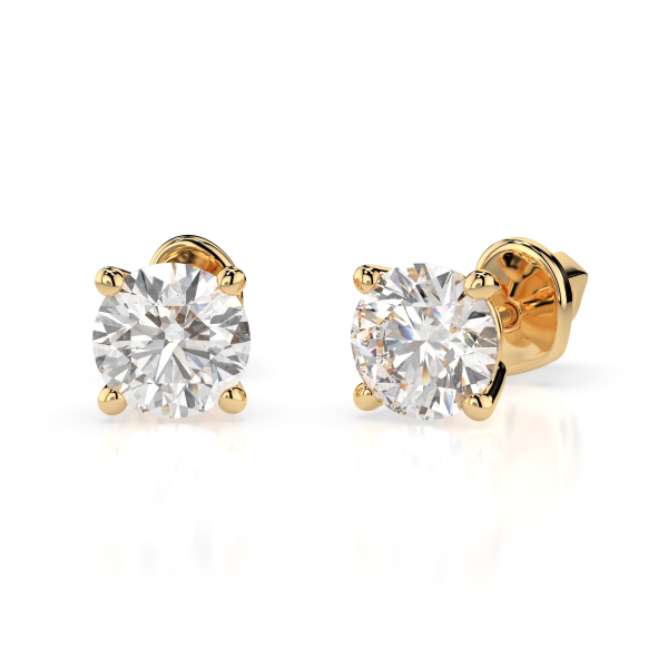 Cara обеци с диаманти 1.00 ct GIA сертификат K102-10012Y