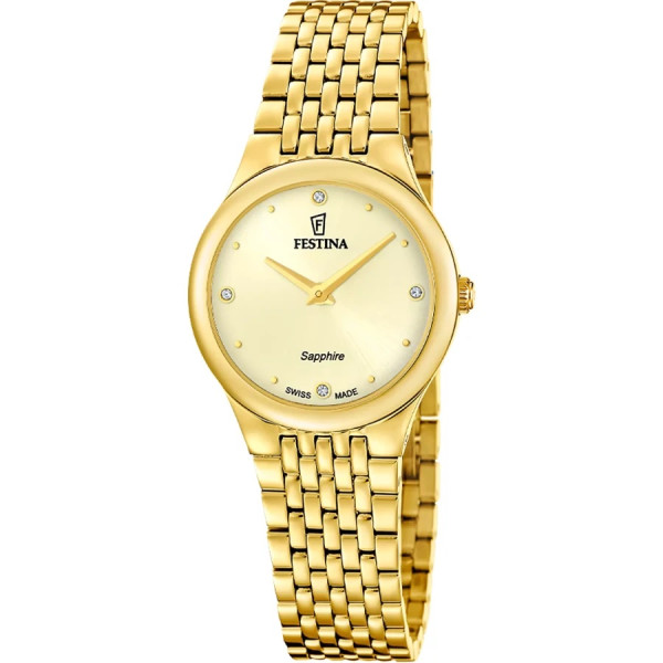Festina F20098/2 дамски часовник циферблат шампанско
