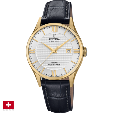 ЧАСОВНИК FESTINA SWISS MADE 40MM F20010/2