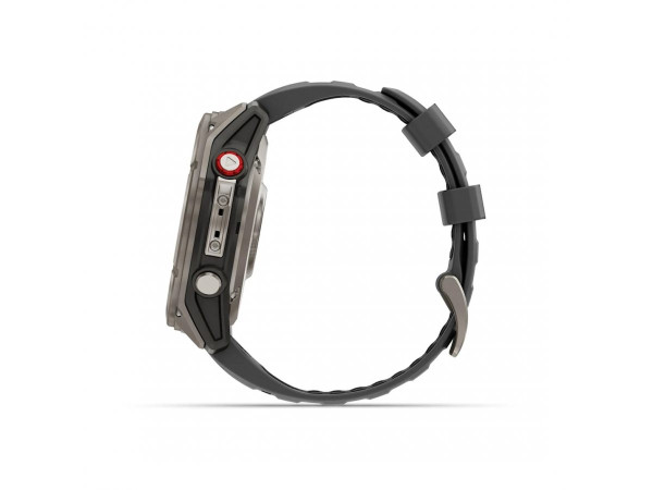 GARMIN FENIX 8 PRO 51MM AMOLED SAPPHIRE TITANIUM С GRAPHITE/BLACK СИЛИКОНОВА КАИШКА 010-03199-11