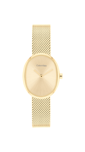 Calvin Klein 25100174 дамски часовник със златист циферблат