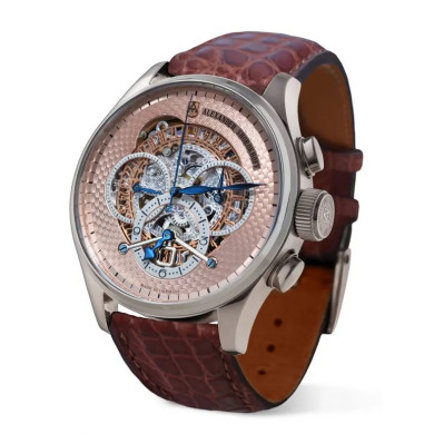 ALEXANDER SHOROKHOFF AVANTGARDE CHRONO REGULATOR MANUAL 43.5MM MEN'S WATCH LIMITED EDITION 68PIECES  AS.CR02-3