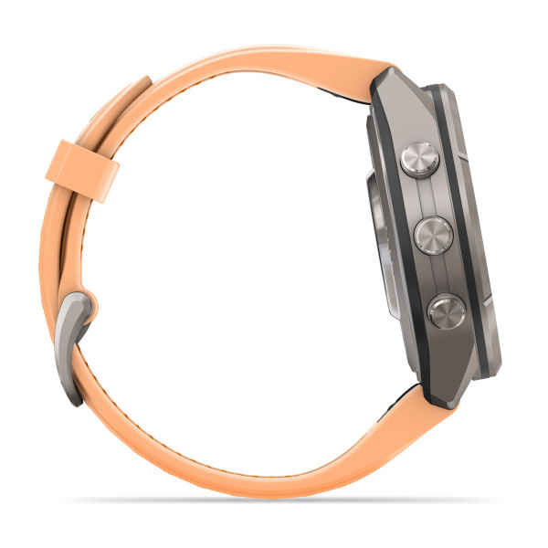 Garmin Fenix 9 Pro inReach Titanium със Shell Pink/Autumn Orange силиконова каишка 010-04335-01