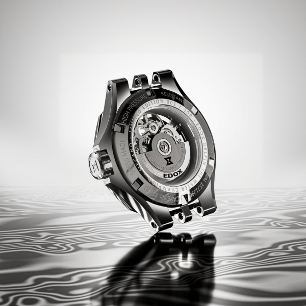 Edox Delfin The Original Mecano Automatic Damascus Steel Limited Edition 85310-3DM-NGIN
