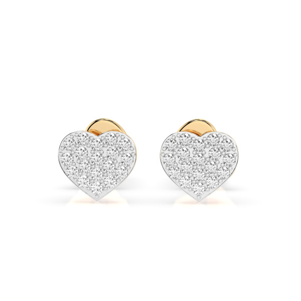 cara diamanti 102 10097 златни обеци с естествени диаманти diamond earrings women classicwatches.bg