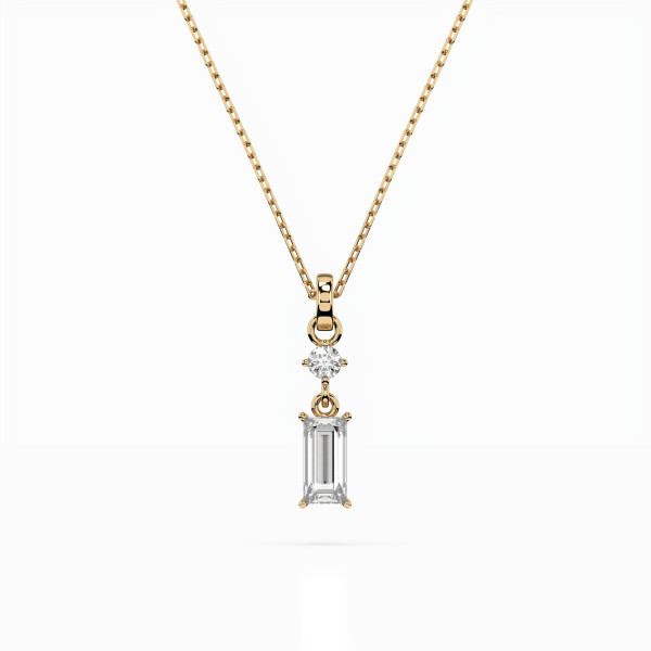 Cara колие с диаманти 0,04+0,30 ct GIA сертификат K104-10071/2Y (0,30)